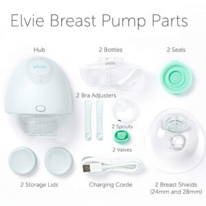 Elvie Pump Breast Pump Valve and Spout Kit | 2 Pack | Breastfeeding and Breast Pump Parts for Breast Milk Storage | Breast Pumps and Breast Feeding Essentials