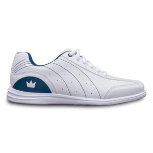 brunswick bowling products ladies mystic bowling shoes- widewhite/navy 6 1/2 d us, white/navy, 6.5