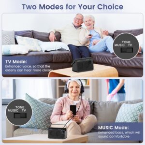 Tosima TV-9000 Wireless TV Speaker,Portable TV Speaker for Hard of Hearing and Elderly, 2.4G RF Transimitter 30M/100Ft Range, 1000mAh Rechargable Battery,Compatible with All Audio Devices