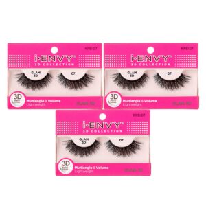 i-envy 3d glam collection multi-angle & volume (3 pack, kpei07)