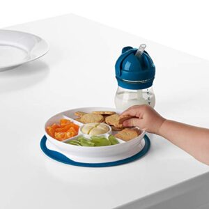 OXO Tot Stick & Stay Suction Divided Plate - Navy