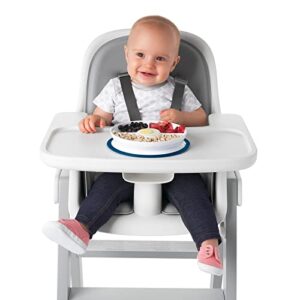 OXO Tot Stick & Stay Suction Divided Plate - Navy