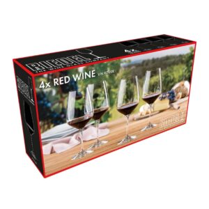 Riedel Exclusive Vinum Extreme Set of 4 Wine Glasses, Red Wine, Ideal For Cabernet, Bourdeaux,800 ounce