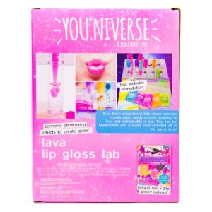 Just My Style You*niverse Lava Lip Gloss Lab, At-Home STEM Kits For Kids Age 6 And Up, Makeup Kits, DIY, Activities for Birthday Parties, Sleepovers