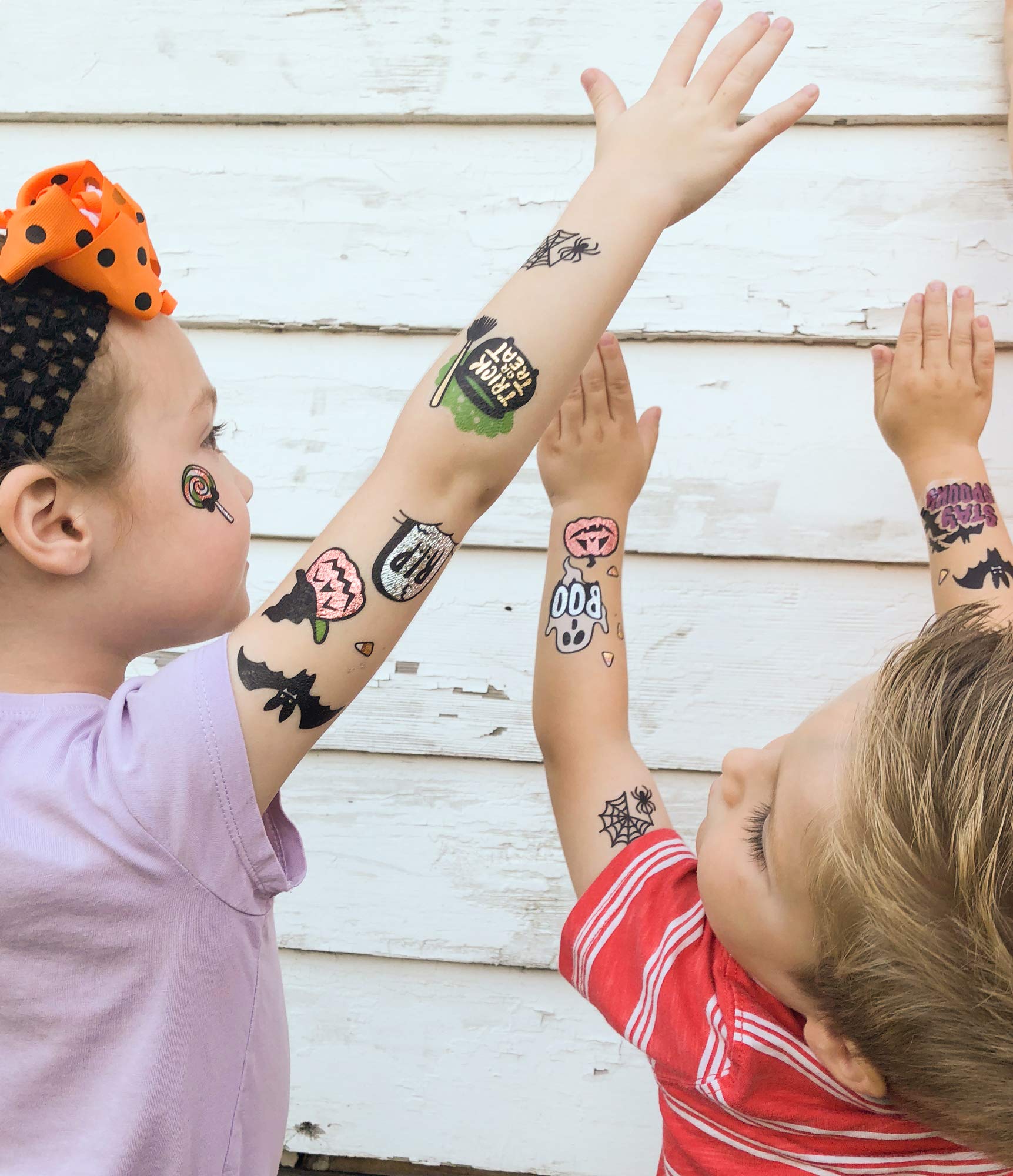 xo, Fetti Halloween Tattoos for Kids - 30 styles | Happy Halloween Decorations, Skeletons, Ghosts, Pumpkins, Spiderwebs + More