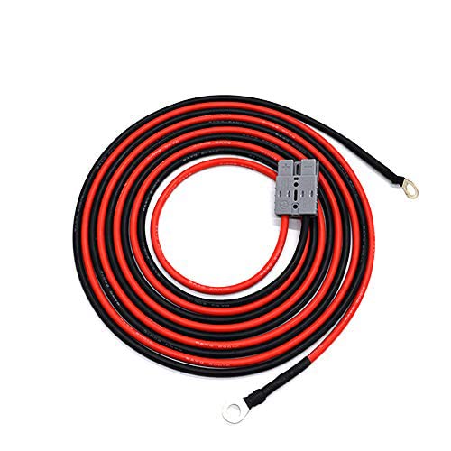 ACOPOWER HY-AS-AR0809 9ft 8AWG Anderson-Ring Cable, Black