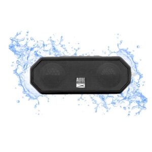 altec lansing lifejacket h2o 4 - waterproof bluetooth speaker, durable & portable speaker with voice assistant, 10 hour battery life & 100 foot range, black