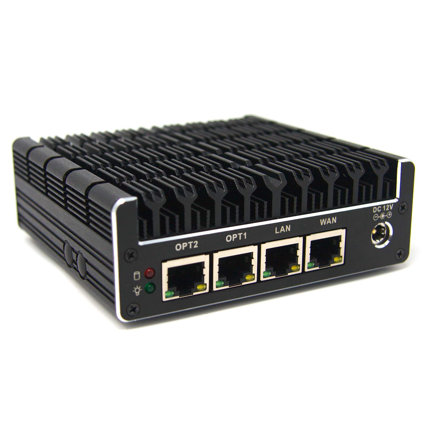 Protectli Vault FW4B - 4 Port, Firewall Micro Appliance/Mini PC - Intel Quad Core, AES-NI, 8GB RAM, 120GB mSATA SSD