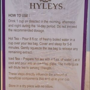 Hyleys 14 Day Weight Loss Tea - 42 Tea Bags (1 Pack), Detox Tea for Cleanse (100% Natural, Sugar Free, Gluten Free and Non-GMO)