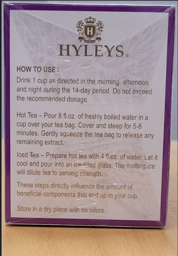 Hyleys 14 Day Weight Loss Tea - 42 Tea Bags (1 Pack), Detox Tea for Cleanse (100% Natural, Sugar Free, Gluten Free and Non-GMO)