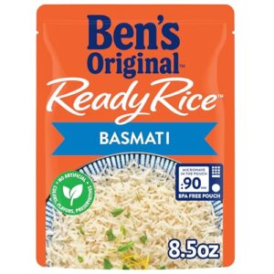 ben's original ready rice basmati rice, easy side dish, 8.5 oz pouch (pack of 6)