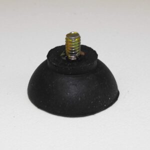 JL Missouri Parts 4X #8-32 1/4" Screw in 1" Rubber Suction Cups, 7/16" Tall, Made in USA Foot Isolator