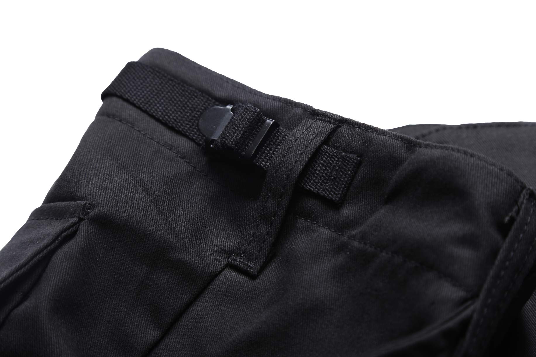 BACKBONE Boys Girls Kids Combat Army Ranger Camping Outdoor camo Cargo Pants Trousers (Size XS = Waist 22", Black)