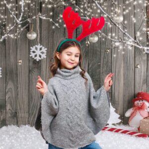 LYWYGG 7X5FT Christmas Backdrop Snow Floor Photo Backgrounds Wooden Wall Photography Backdrops for Child CP-70