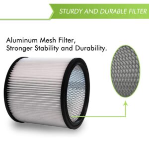 Filter for Shop Vac 90304 90350 90333 9030400 903-04-00 Vacuum Cleaner Replacement Filter for 5 Gallon and Larger We & Dry Vacuum Filter