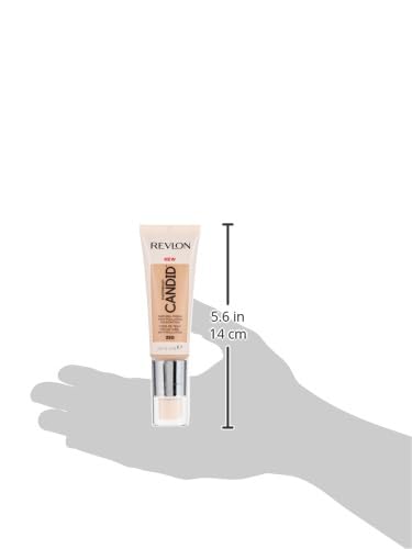 Revlon PhotoReady Candid Natural Finish Foundation, with Anti-Pollution, Antioxidant, Anti-Blue Light Ingredients, 350 Natural Tan, 0.75 fl. oz.