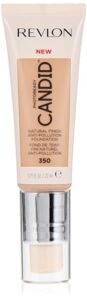 revlon photoready candid natural finish foundation, with anti-pollution, antioxidant, anti-blue light ingredients, 350 natural tan, 0.75 fl. oz.