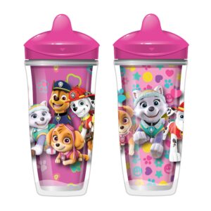 Playtex Sipsters Stage 3 Paw Patrol Spill-Proof, Leak-Proof, Break-Proof Spout Cup for Girls, 9 Ounce (Pack of 2)