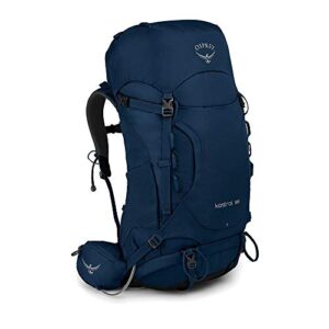 osprey kestrel 48l men's backpacking backpack, loch blue, m/l