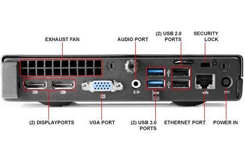 HP Elite 600 G1 Micro Desktop Computer Ultra Small Tiny PC (Intel Core i3-4160T, 8GB Ram, 500GB HDD, WiFi, USB 3.0) Win 10 Pro (Renewed)