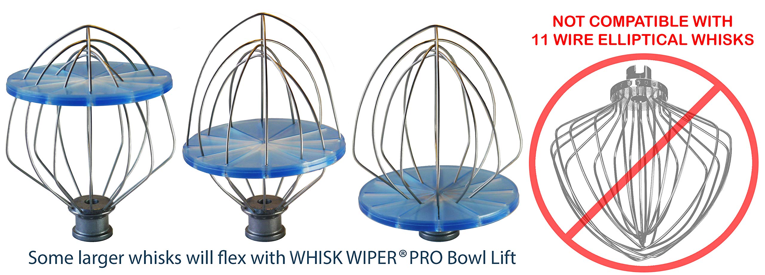 Whisk Wiper® PRO compatible with KitchenAid Bowl-Lift Stand Mixers - Mix Without The Mess - The Ultimate Stand Mixer Accessory - Only Compatible With 6-Wire Whisks (Color: Violet)