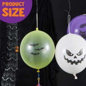 JOYIN 36 Pieces Halloween Punch Balloons for Halloween Punching Balloon Party Favor Supplies Decorations, Trick or Treat Toys, Halloween School Classroom Game