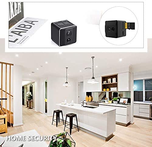 Mini Spy Camera 1080P Cop Cam As Seen On TV- Camera Wireless Hidden -Nanny Cam with Night Vision and Motion Detection-Built-in Battery-No WiFi Needed