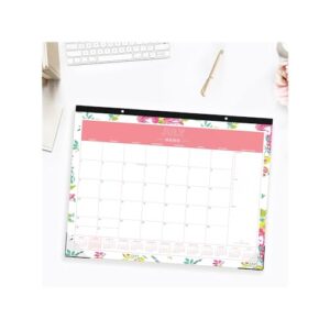 Blue Sky Day Designer for 2023-2024 Academic Year Monthly Desk Pad Calendar, 22' x 17', Trim Tape Binding, Two-Hole Punched, Peyton White (107938-A24)