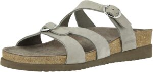 mephisto women's hannel sandal, light grey, 8