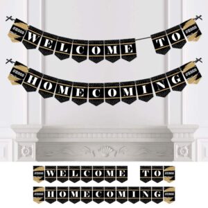 big dot of happiness hoco dance - homecoming bunting banner - party decorations - welcome to homecoming