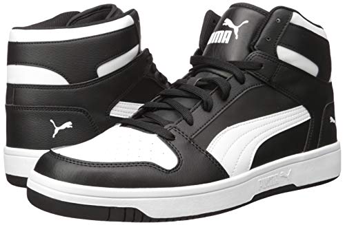 PUMA Men's REBOUND LAYUP Sneaker, Puma Black-Puma White, 10.5