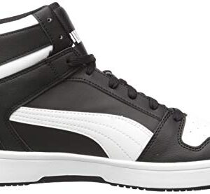 PUMA Men's REBOUND LAYUP Sneaker, Puma Black-Puma White, 10.5