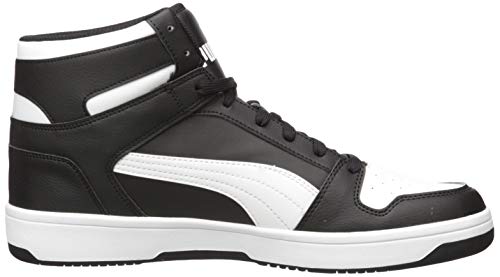 PUMA Men's REBOUND LAYUP Sneaker, Puma Black-Puma White, 10.5