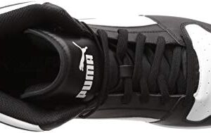 PUMA Men's REBOUND LAYUP Sneaker, Puma Black-Puma White, 10.5