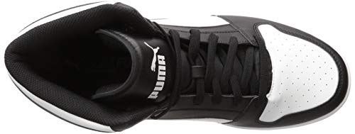 PUMA Men's REBOUND LAYUP Sneaker, Puma Black-Puma White, 10.5