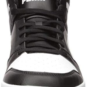 PUMA Men's REBOUND LAYUP Sneaker, Puma Black-Puma White, 10.5