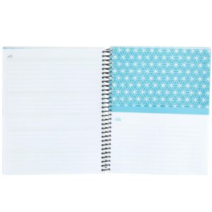 Paper Junkie Blue Monthly Budget Planner, Bill Organizer with 24 Pockets for Receipts, Home Expense Tracker (8x10 In)