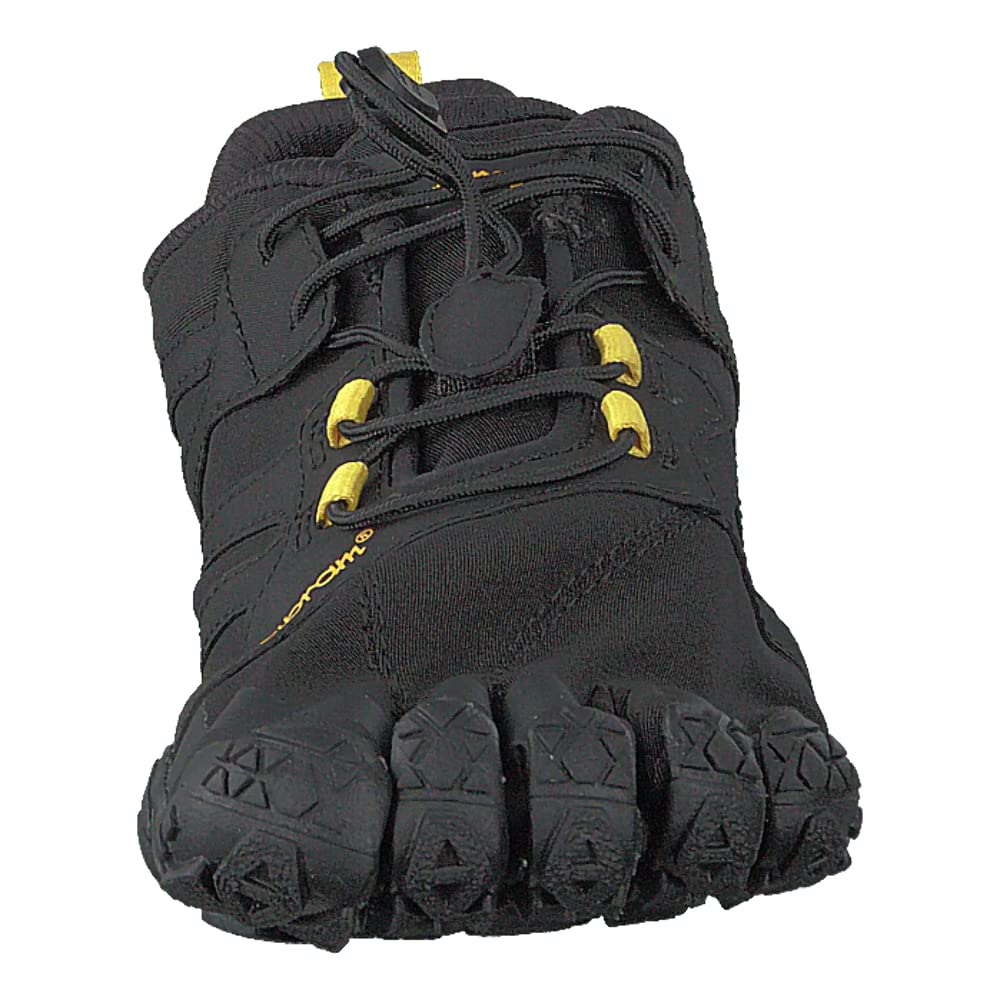 Vibram Women's V 2.0 Trail Running Shoe, Black/Yellow, 41 B EU (41 EU/9.0-9.5 M US B EU US)