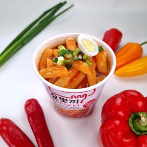 Yopokki Instant Tteokbokki Pack (Sweet Mild Spicy, Pack of 2) Korean Street food with sweet and moderately spicy sauce Topokki Rice Cake - Quick & Easy to Prepare