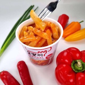 Yopokki Instant Tteokbokki Pack (Sweet Mild Spicy, Pack of 2) Korean Street food with sweet and moderately spicy sauce Topokki Rice Cake - Quick & Easy to Prepare