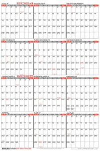 jjh planners - laminated - 24" x 36" large academic 2024-2025 wall calendar - vertical 12 month yearly annual planner (24-25v-24x36)