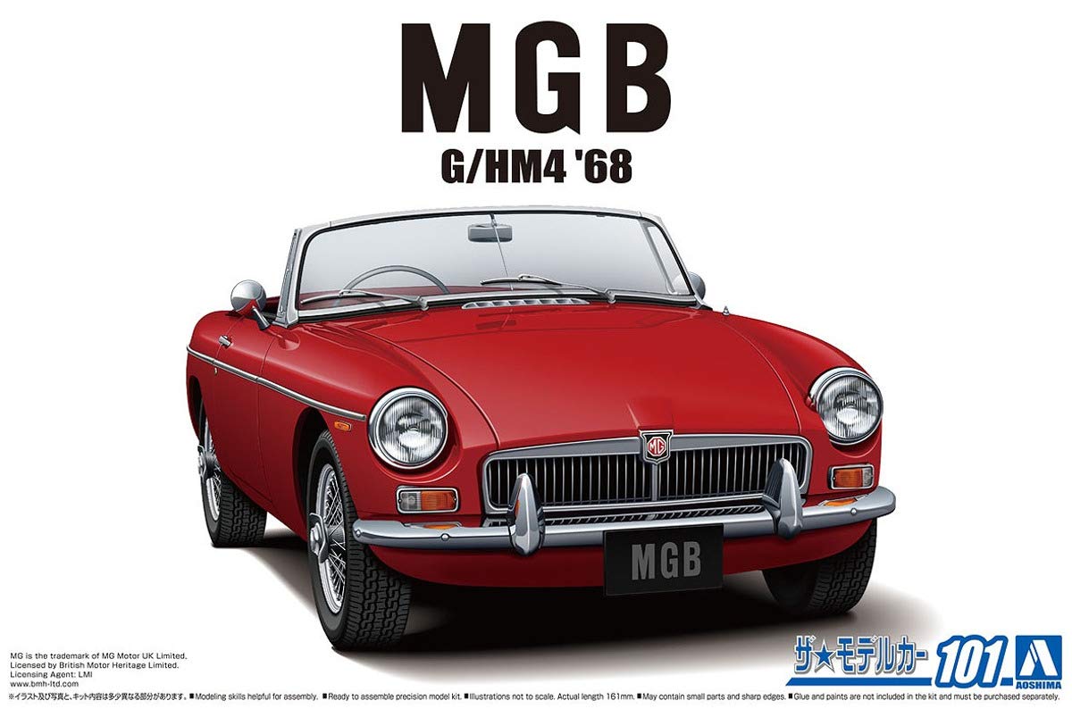 Aoshima BLMC G/HM4 MG-B MK-2 ’68 1:24 Scale Model Kit