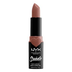 nyx professional makeup suede matte lipstick, vegan formula - dainty daze (soft pink)
