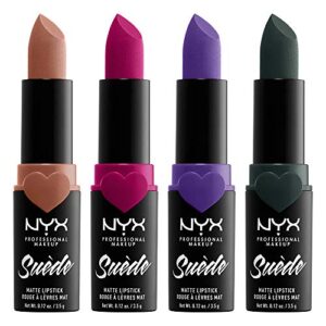 NYX PROFESSIONAL MAKEUP Suede Matte Lipstick, Vegan Formula - Dainty Daze (Soft Pink)