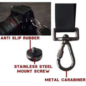 Ocim Camera Strap,Camera Sling Strap with Safety Tether, Adjustable and Comfortable Neck/Shoulder Belt for DSLR/SLR Camera (Compatible With Nikon, Canon, Sony) Universal Belt Women/Men