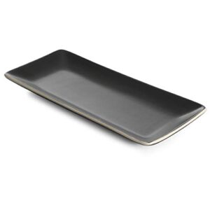 Gibson Soho Lounge Soho Lounge Dinnerware, (2) Platter Set, Matte Black