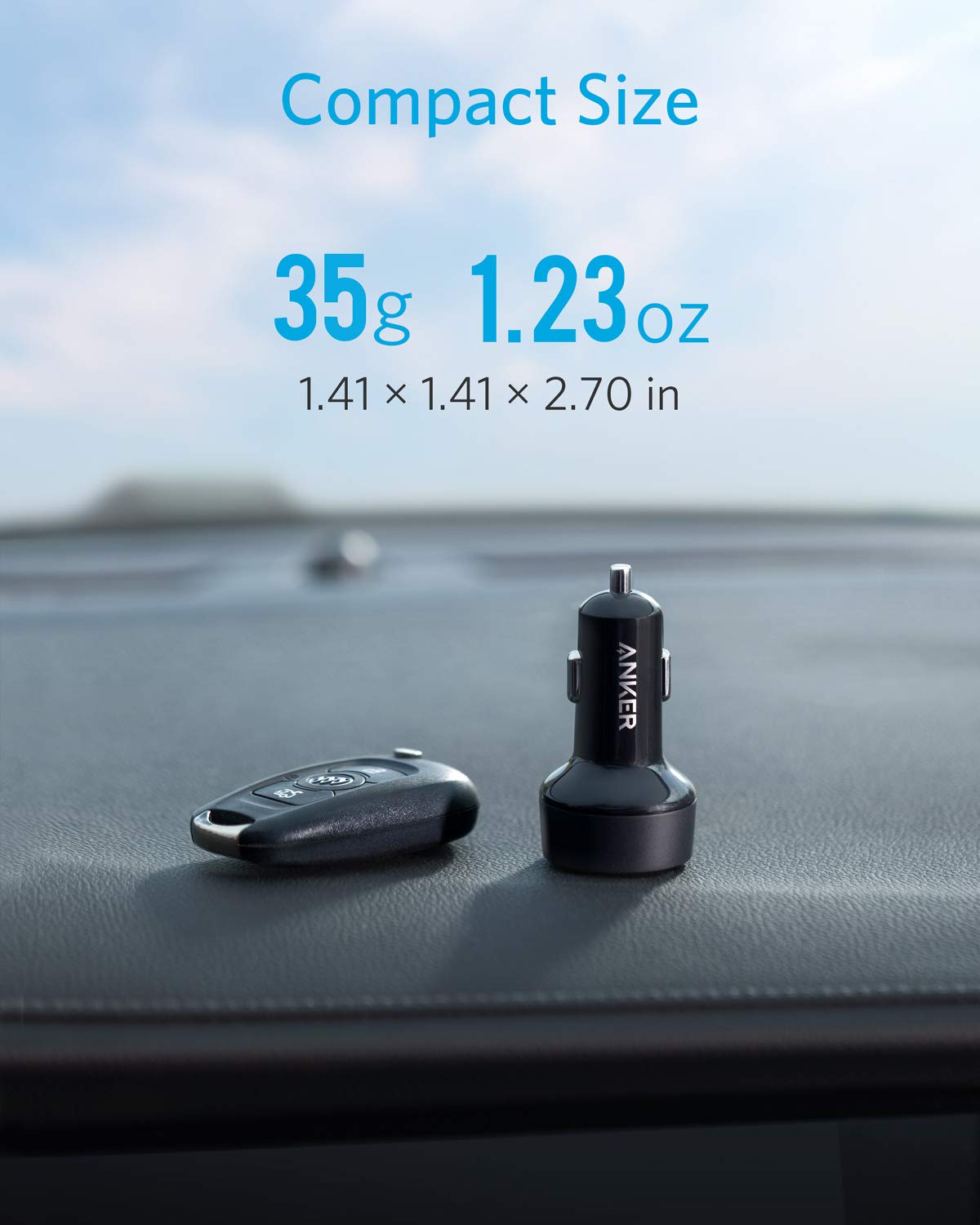 USB C Car Charger, Anker 30W 2-Port Type C Fast Car Charger with 18W Power Delivery and 12W PIQ, PowerDrive PD 2 with LED for iPhone 15/15 Pro/Pro Max / 14/13 / 12/11, Pixel, iPad, and More