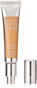 becca skin love weightless blur foundation, amber, 1.23 ounce