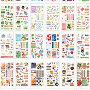 Paper House Productions Seasonal 30 Sheet Planner Sticker Book, Colors May Vary