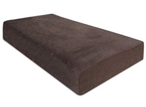 bluesnail super soft stretchy fitted velvet crib bed sheet for standard crib and toddler mattress (brown)